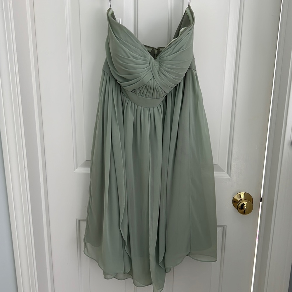 Jenny Yoo Sage Green Bridesmaid Dress size 12
